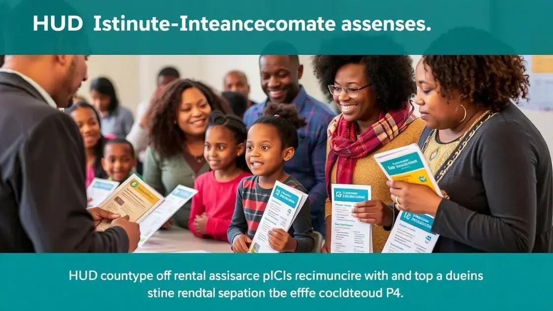 Types of HUD rental assistance available