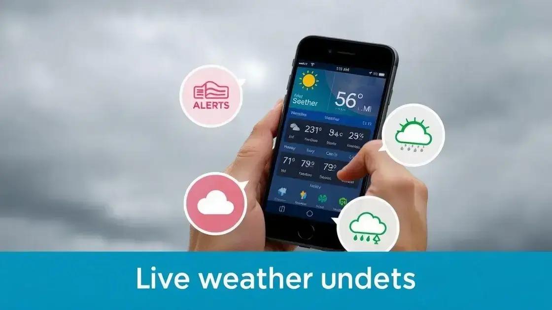 How to access live weather updates