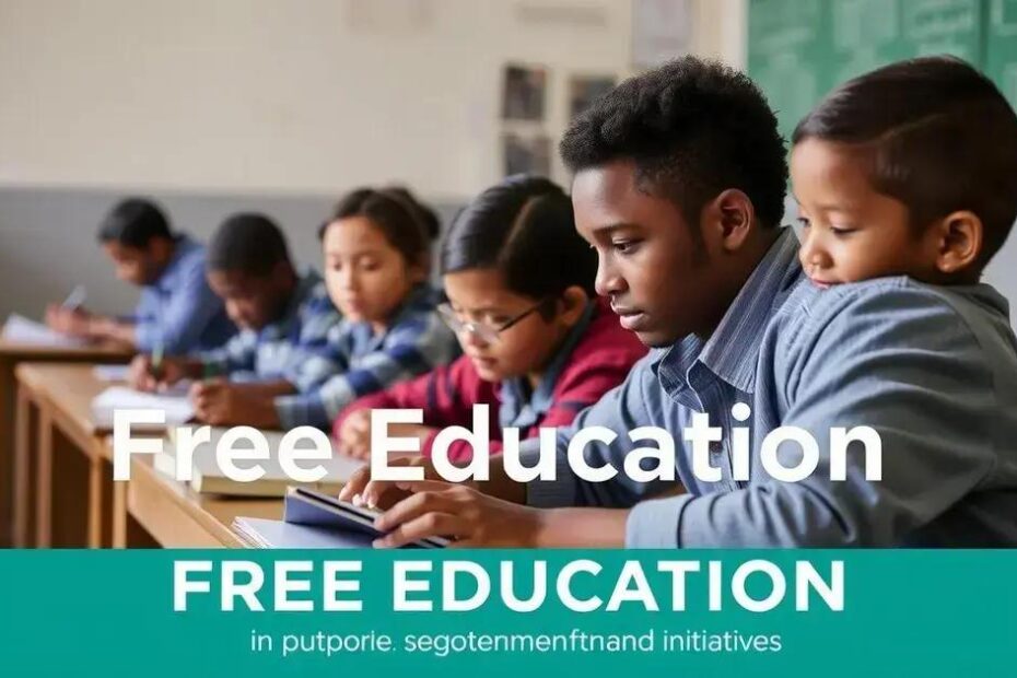 Government programs funding free education opportunities